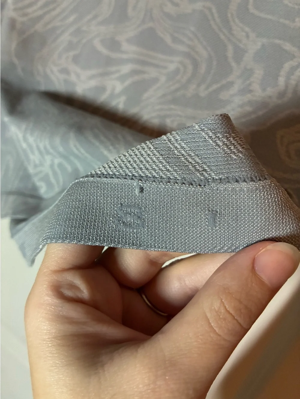Lululemon Swiftly Tech Short-Sleeve Shirt 2.0 in Marble Mix Rhino Grey / White 8
